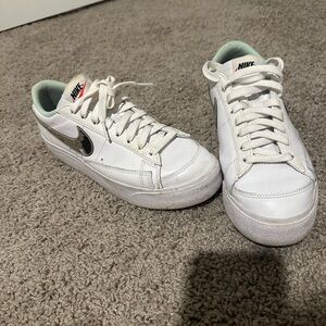 Nike Women’s Platform White Sneakers